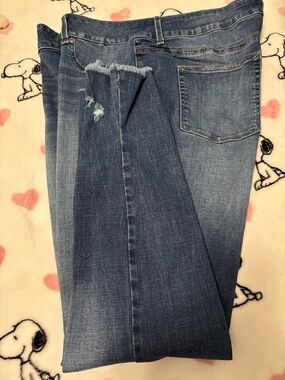Maurices Women's Skinny Jeans in Blue Wash with Subtle Distress